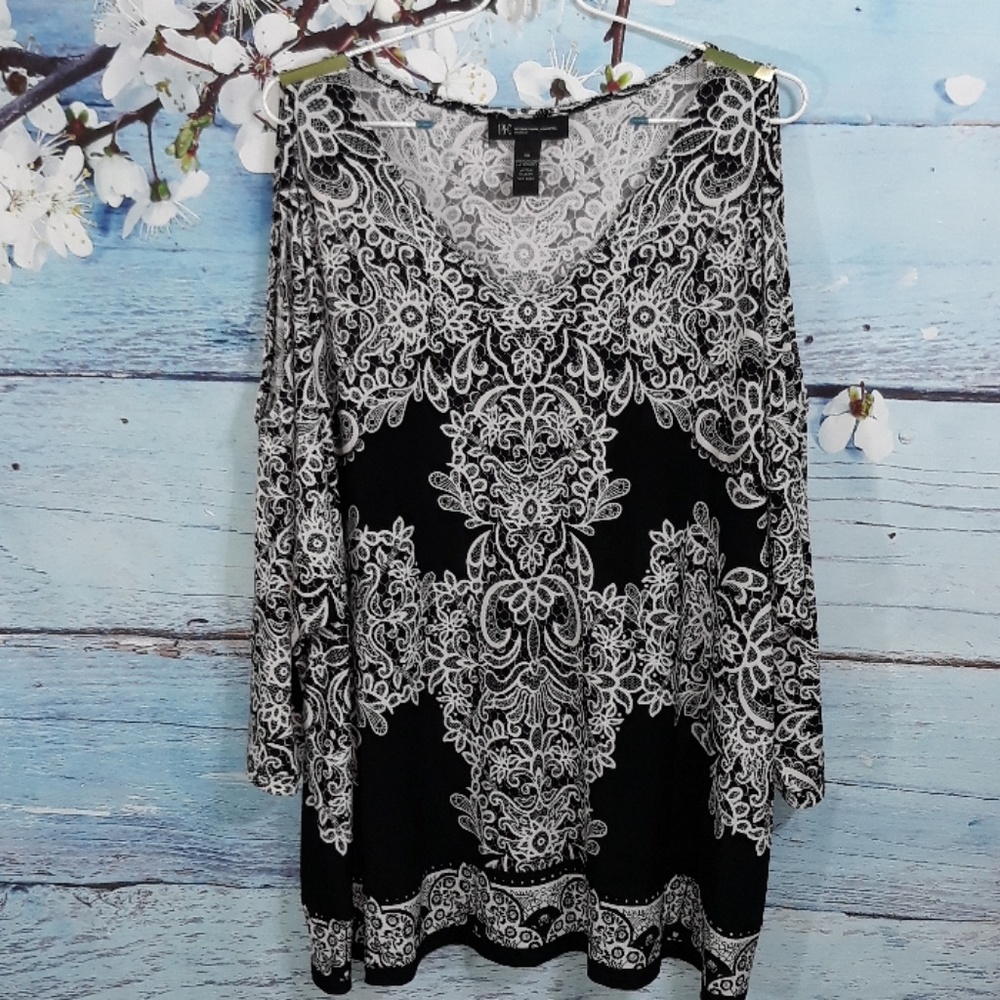 INC International Concepts 3/4Sleeve Blouse| Sz 3X